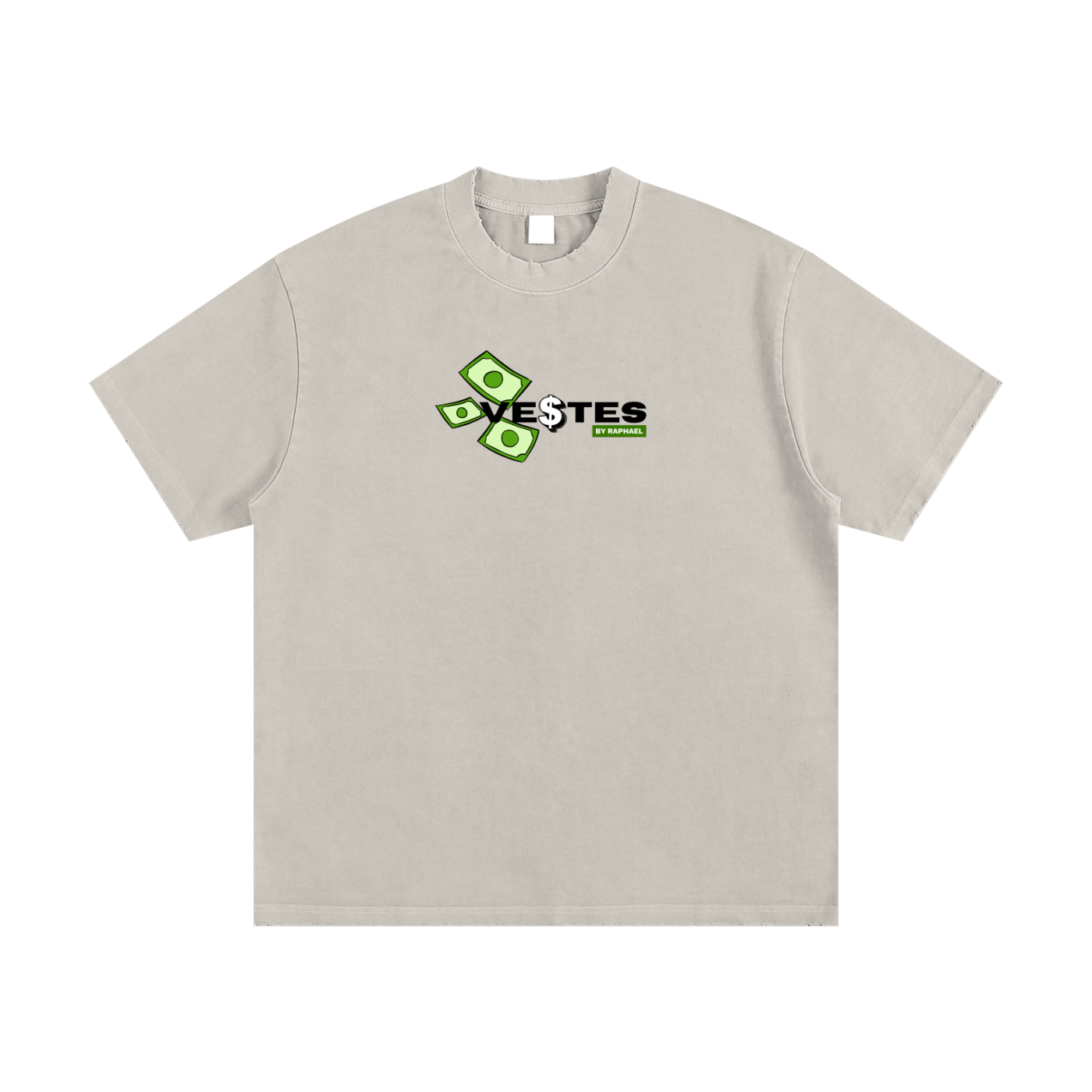 Benjamin Heavyweight Vintage Washed Frayed T-Shirt