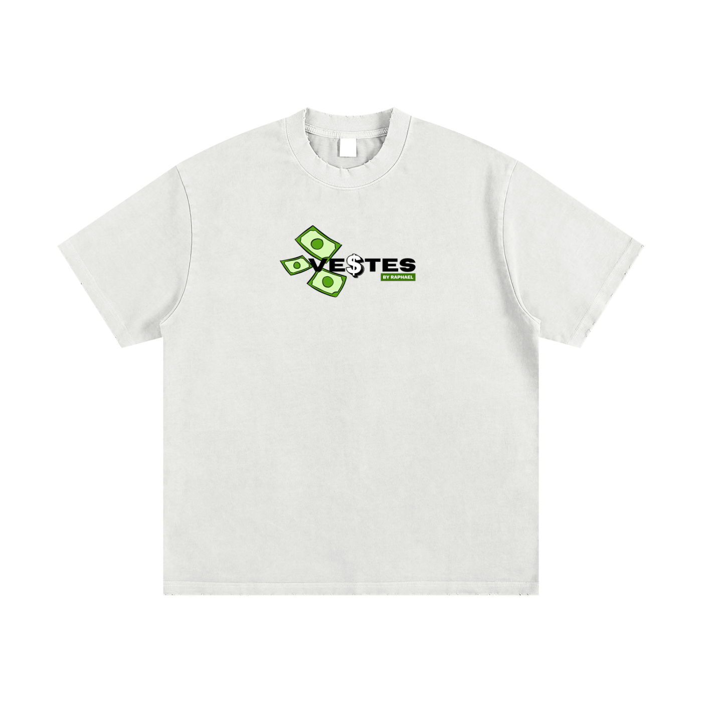 Benjamin Heavyweight Vintage Washed Frayed T-Shirt