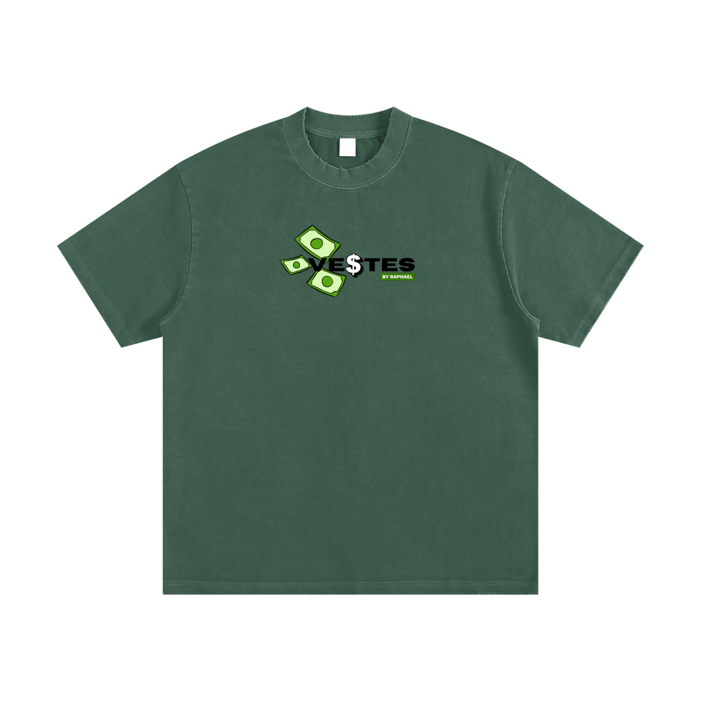 Benjamin Heavyweight Vintage Washed Frayed T-Shirt