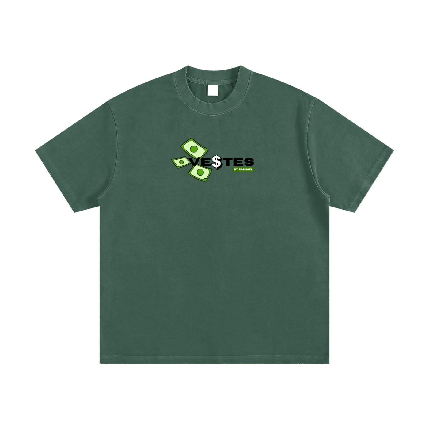 Benjamin Heavyweight Vintage Washed Frayed T-Shirt