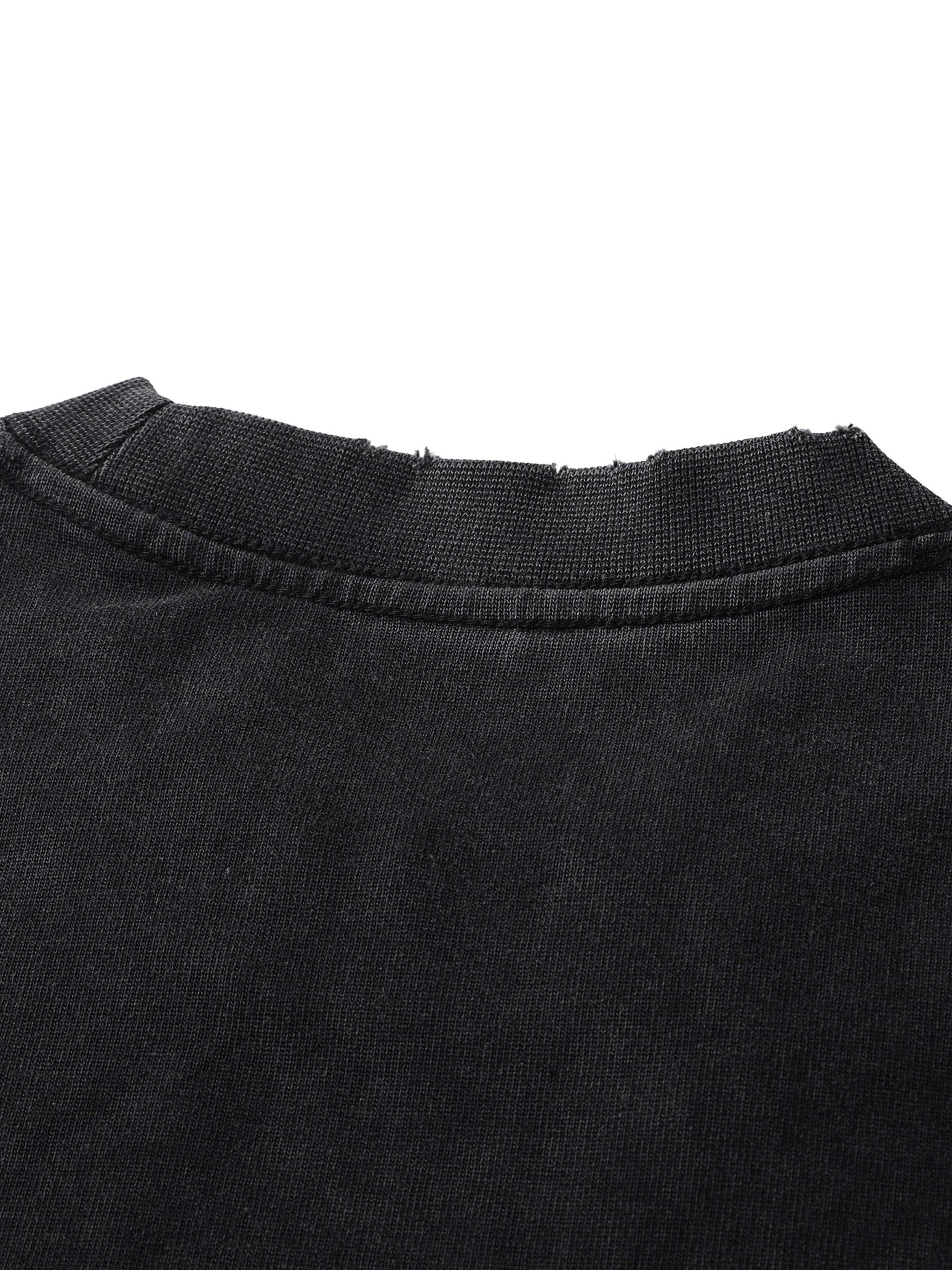 Benjamin Heavyweight Vintage Washed Frayed T-Shirt